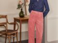 Pantalon tendance : rose
