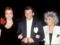 Muriel Robin, un ami, et Catherine Lara au mariage de Johnny Hallyday et Adeline Blondieau (1990)