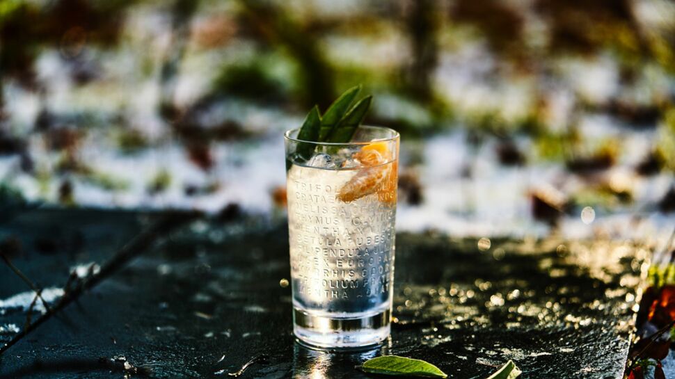 Cocktail The Botanist gin tonic, clémentine & sauge 
