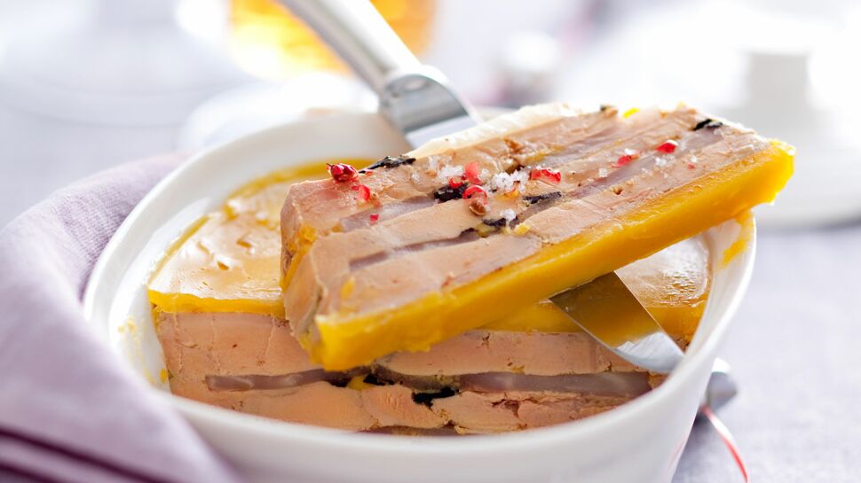 Terrine de foie gras au céleri rôti