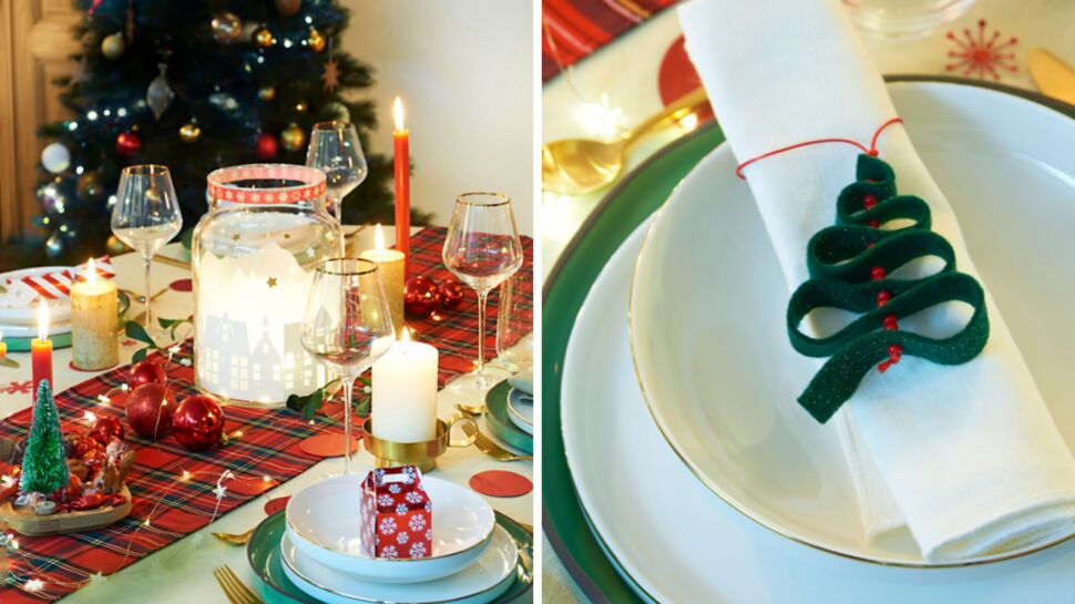 Tables de fêtes : 4 idées classiques en rouge et vert pour une table traditionnelle