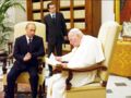 Vladimir Poutine et le pape Jean-Paul II