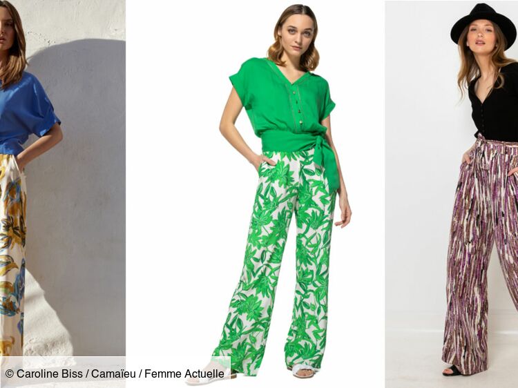 Mode 50 ans comment porter le pantalon fluide star de l ete Femme Actuelle Le MAG