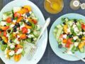 Salade de courgette à la fêta et aux abricots