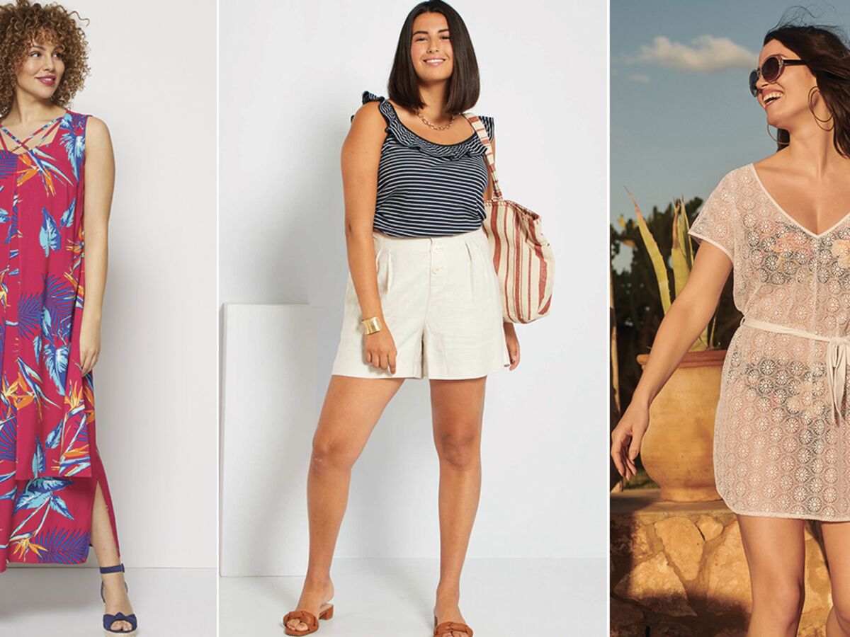 Mode pour les rondes 5 looks de plage indispensables pour etre canon apres 50 ans Femme Actuelle Le MAG