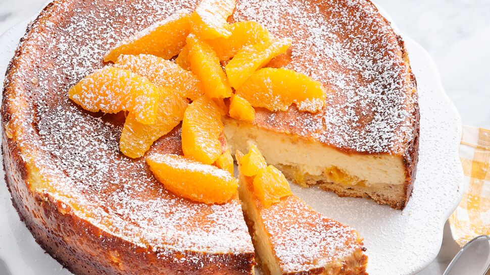 Gâteau à la ricotta, orange et mandarine