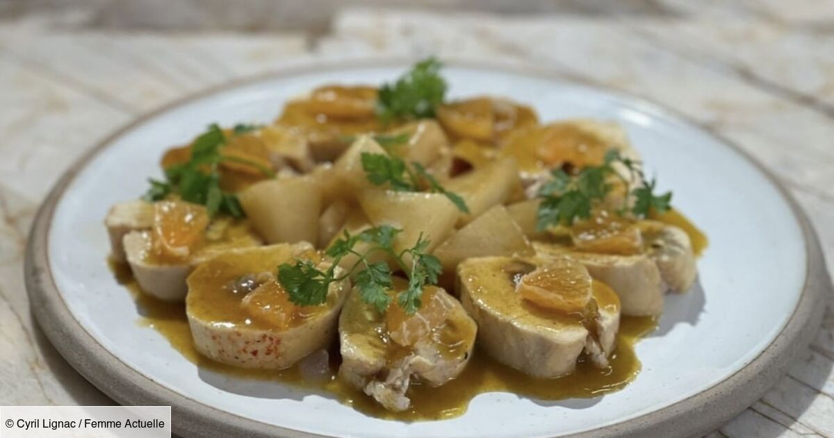 Recette de noël revisitée : la savoureuse volaille farcie aux marrons et à la clémentine de cyril lignac