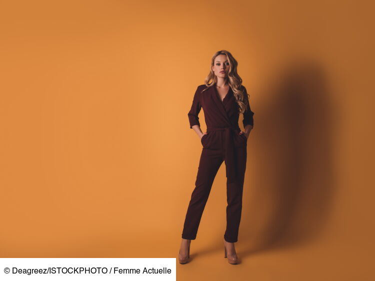 CHIC STAR Combinaison Femme Avec Boutons - Ponte Élégante Manches Longues - Coupe Genou