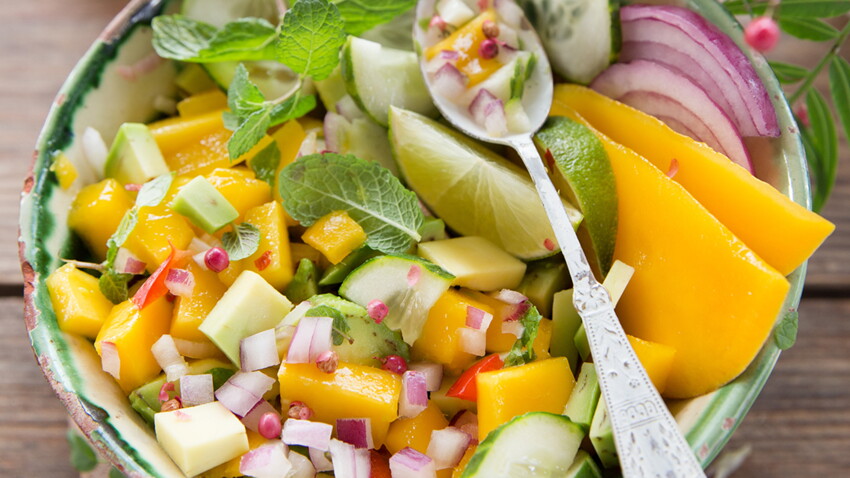 Salade de mangue thaïe facile et rapide : découvrez les recettes de