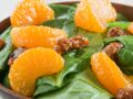 Salade thaï aux mandarines, épinards et pruneaux
