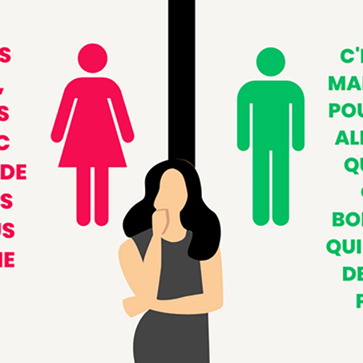 La pause Simone : Pourquoi je vais pisser dans les toilettes pour hommes :  Femme Actuelle Le MAG