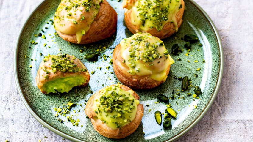 Choux à la crème de pistache facile et rapide : découvrez les recettes