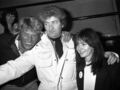 Eddy Mitchell et sa femme Muriel Bailleul aux côtés de Johnny Hallyday : 1980