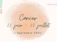 Septembre 2023 : horoscope du mois pour le signe du Cancer