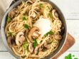Pâtes aux champignons et gorgonzola : la recette ultra crémeuse idéale pour le dîner