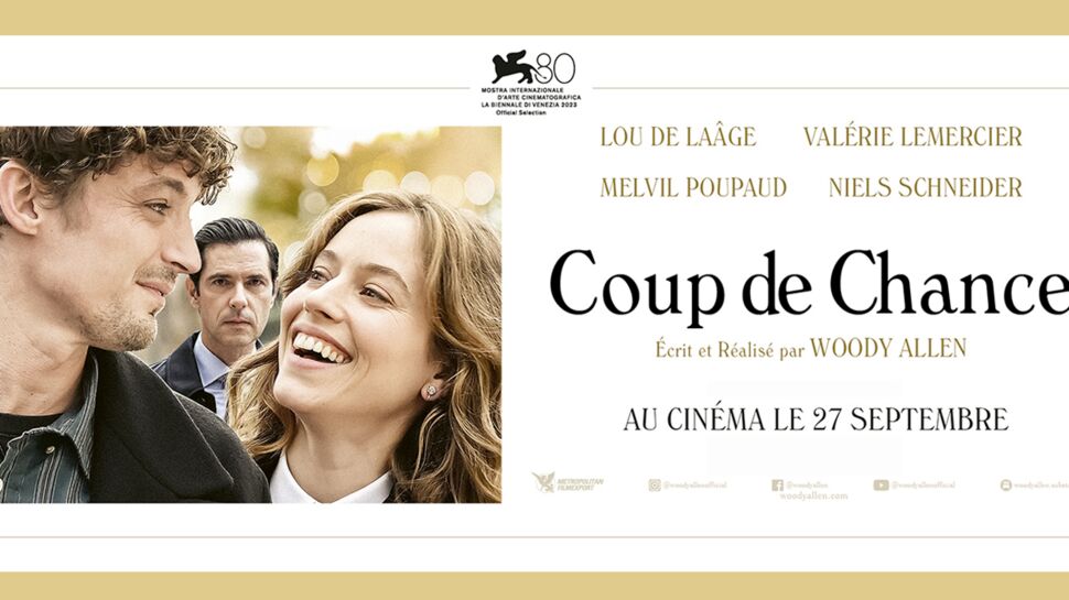Gagnez vos places de cinéma pour le film romantique « Coup de Chance » de Woody Allen, le 27 Septembre au cinéma
