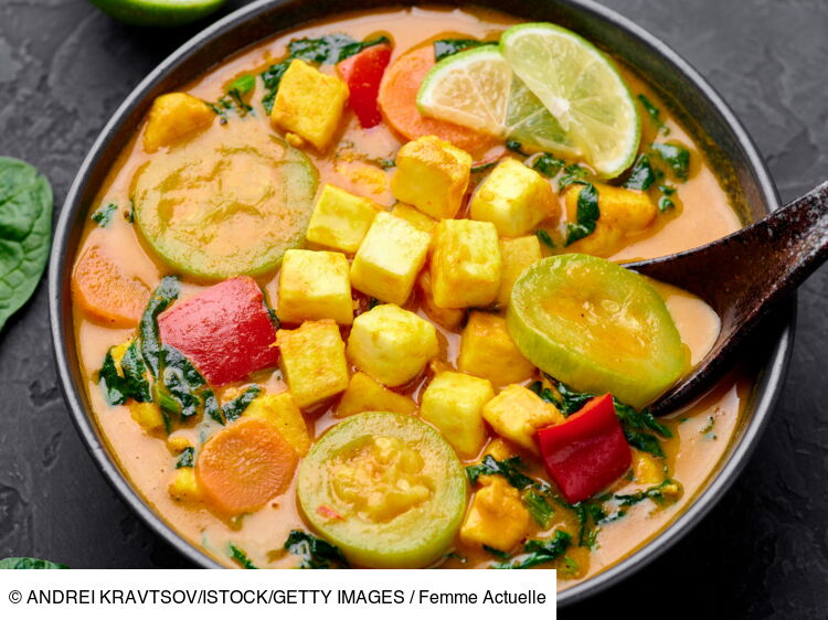 Curry de légumes végétarien au lait de coco facile et rapide