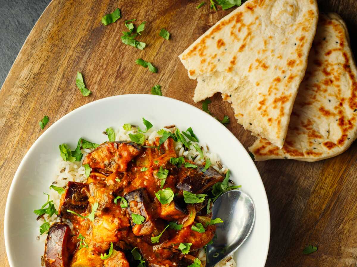 Curry d’aubergine : la recette savoureuse pour un déjeuner express