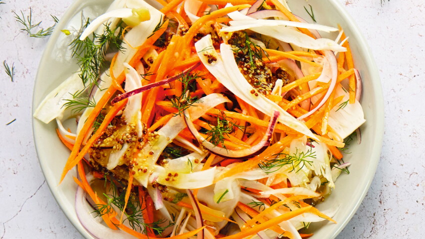 Salade de fenouil et carottes facile et rapide : découvrez les recettes