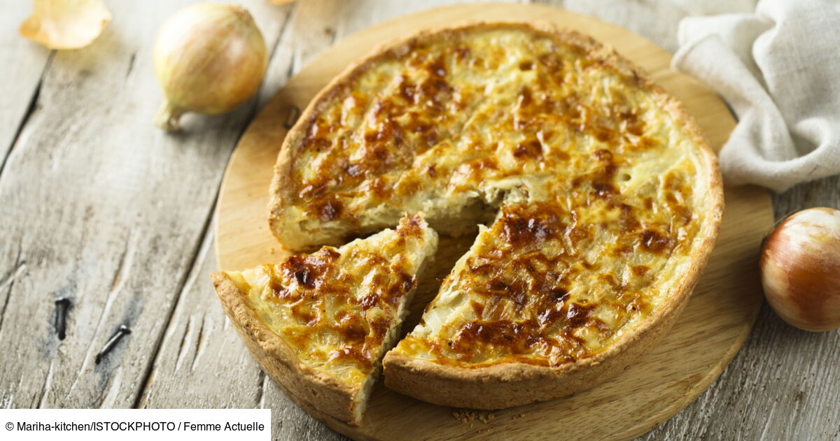 Idée facile pour le dîner : la tarte alsacienne aux oignons : Femme ... Idée facile pour le dîner : la tarte alsacienne aux oignons : Femme ...