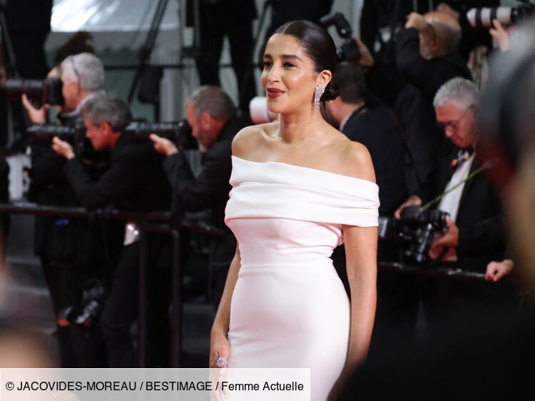 Présente pour soutenir son mari Tahar Rahim, Leïla Bekhti rayonne sur le tapis rouge du festival de Cannes