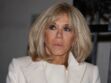 Brigitte Macron superbe et chic en total look blanc et écharpe Louis Vuitton