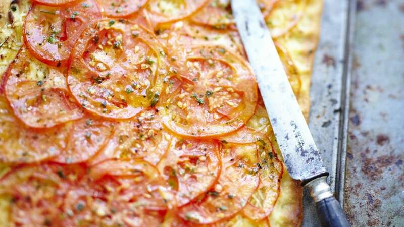 Tarte fine à la tomate rapide