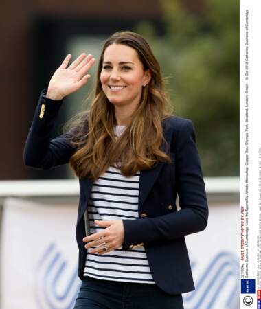 Kate Middleton porte les rayures façon marinière