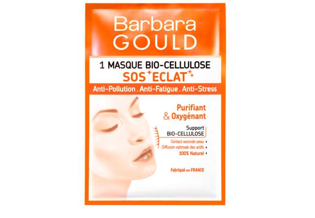 Masque bio-cellulose, SOS éclat, Barbara Gould