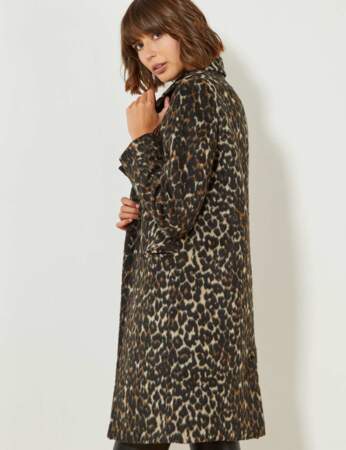 Manteau tendance : léopard