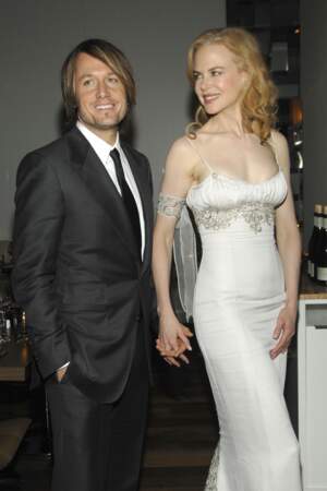 Nicole Kidman et Keith Urban au dîner de Glamour, femme de l'année à New York en 2008.