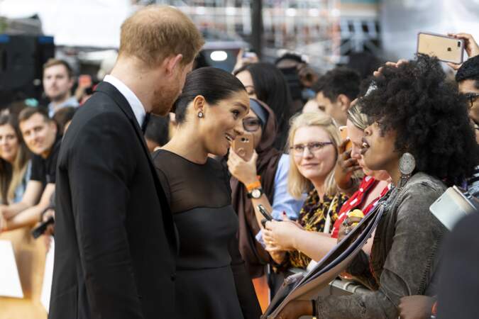 Le prince Harry et Meghan Markle à la première du film "Le Roi Lion" à Londres, le 14 juillet 2019