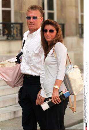 Didier Deschamps et sa femme Claude : 1998