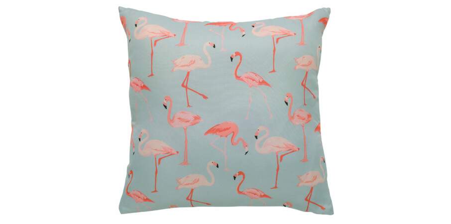 Coussin flamants rose