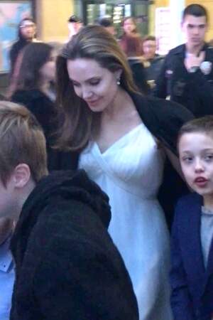 Angelina Jolie est ses enfants, le 11 mars à Los Angeles