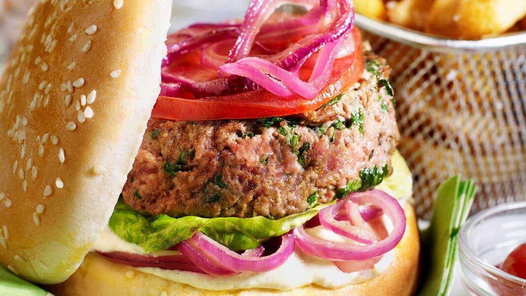 Burger oriental à l'agneau