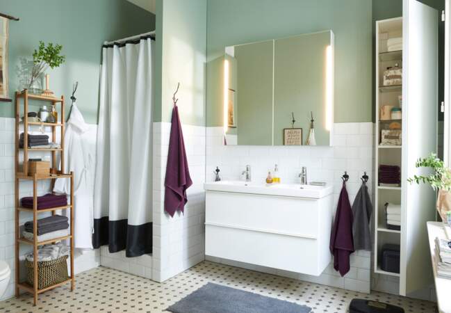 Déco de salle de bains : la salle de bains Ikea
