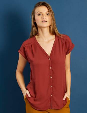 Blouses & chemises tendance : couleur terra cotta