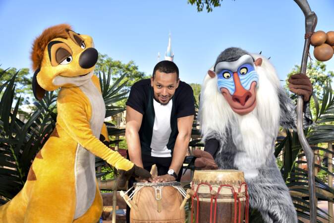 Waly Dia fait honneur à la sortie du nouveau film Le Roi Lion à Disneyland Paris 