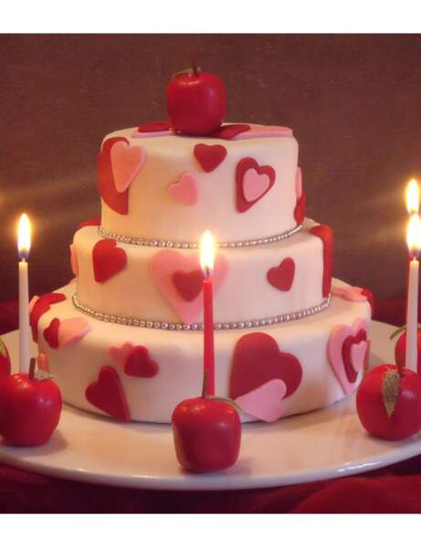 Le wedding cake d'amour