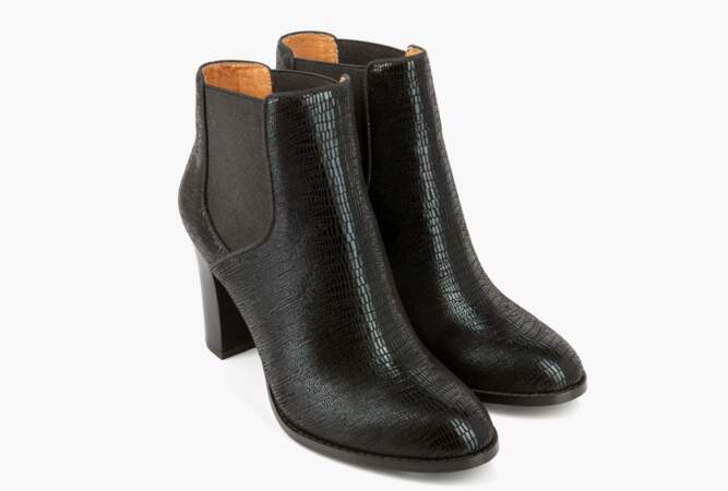 bottine serpent femme