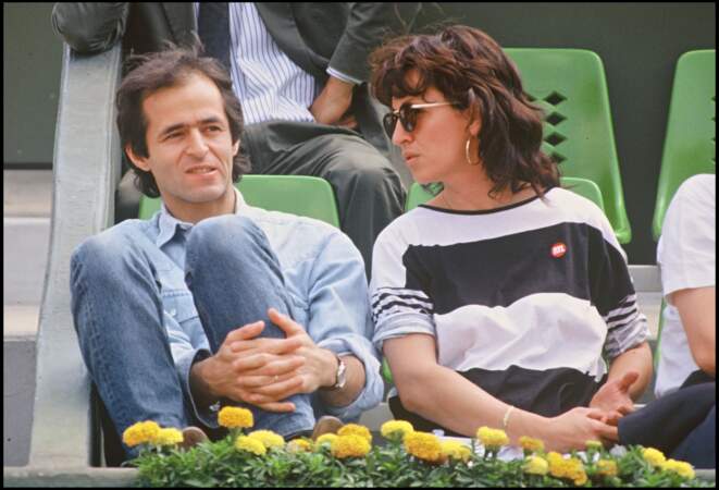 Jean-Jacques assiste avec sa femme Catherine au tournoi de Roland Garros en 1990.