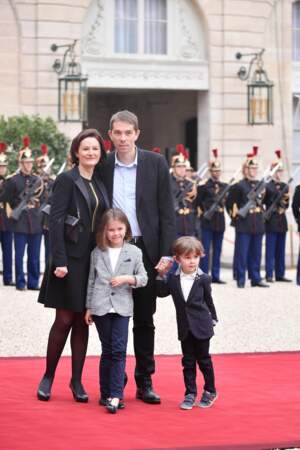 Sebastien Auzière, sa femme Christelle et leurs enfants, Camille et Paul 