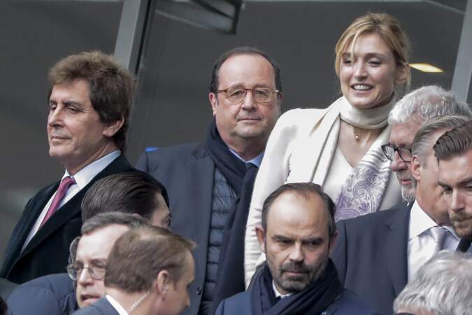 François Hollande et Julie Gayet aux côtés du Premier ministre, Edouard Philippe