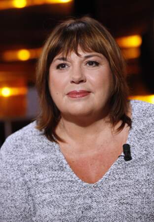 Michèle Bernier en 2015 sur un plateau TV.