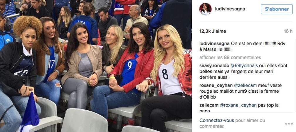 Les femmes des joueurs pour le match contre l'Islande 