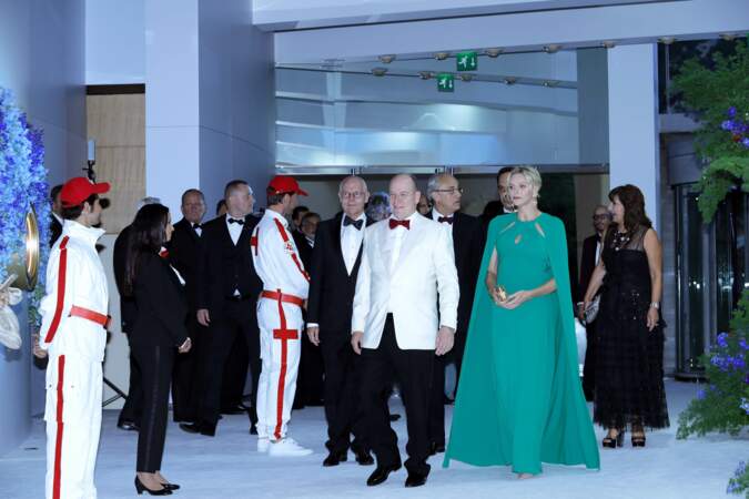 Le prince Albert II et la princesse Charlène de Monaco au 71ème gala de la Croix-Rouge le 26 juillet 2019