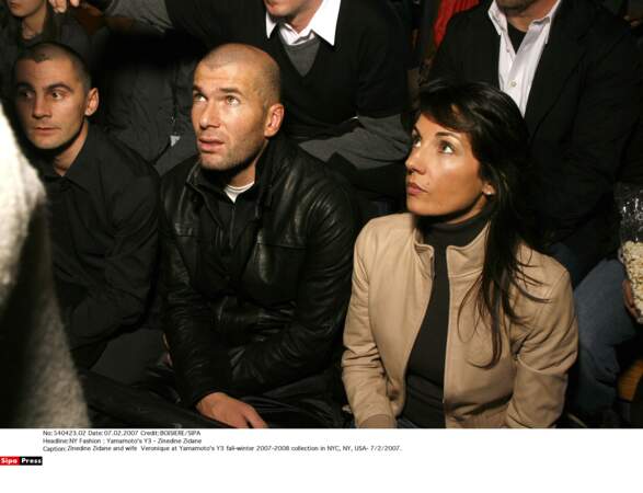 Zinédine Zidane et sa femme Véronique : 2007