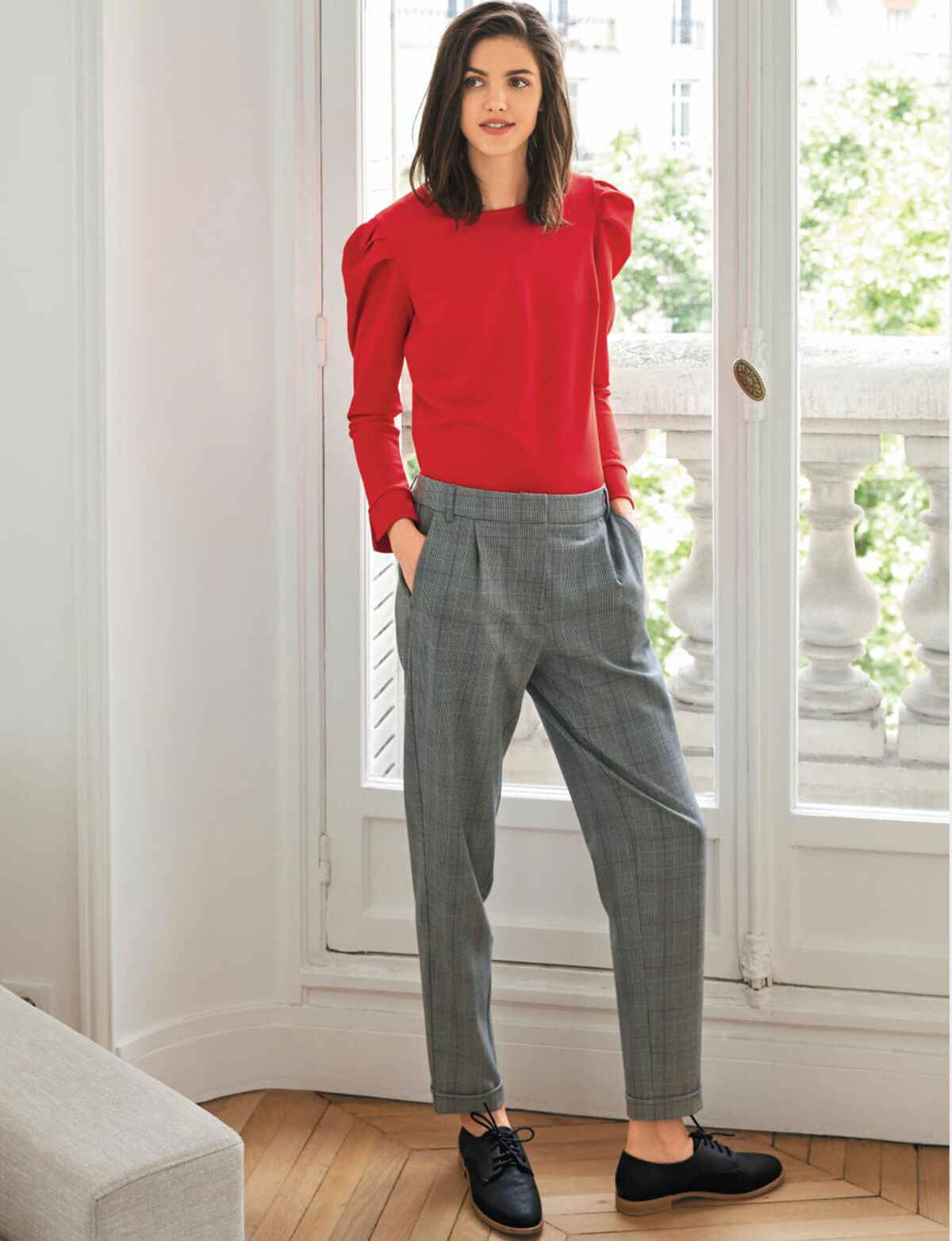 Pantalon évasé Femme Kiabi - Taille 42 - Noir En Viscose/polyamide - Taille Basse