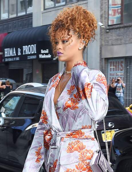 La coloration rousse de Rihanna
